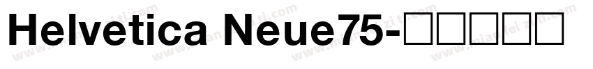 Helvetica Neue75字体转换